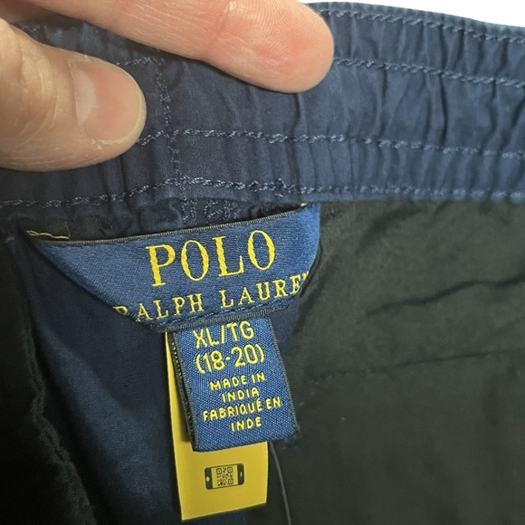 NWT Ralph Lauren Boys Cotton Poplin Jogger Pants Newport Navy, Size XL (18-20) - Picture 9 of 12